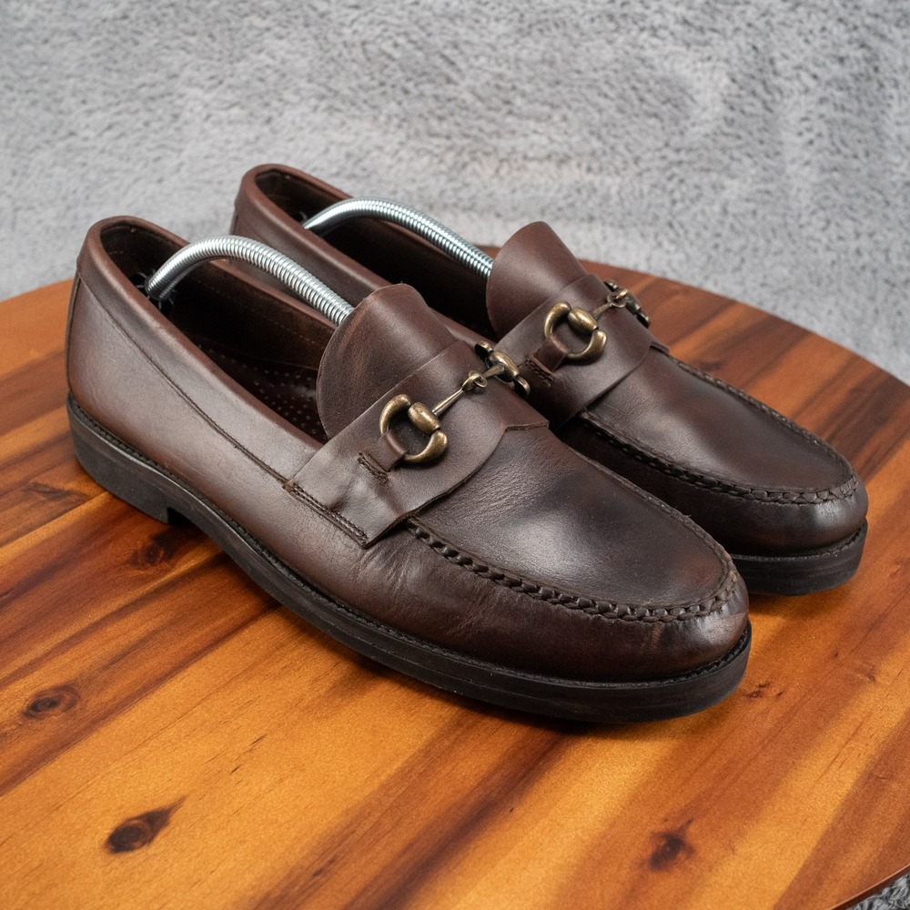 Sebago Classic Joe Men's 11.5 Brown Leather Horsebit Loafers Vibram Sole